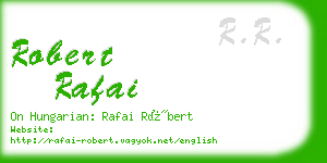 robert rafai business card